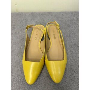 Talbots Ava Pointed Toe Slingback sandals Women’s size 5.5 m yellow shoes